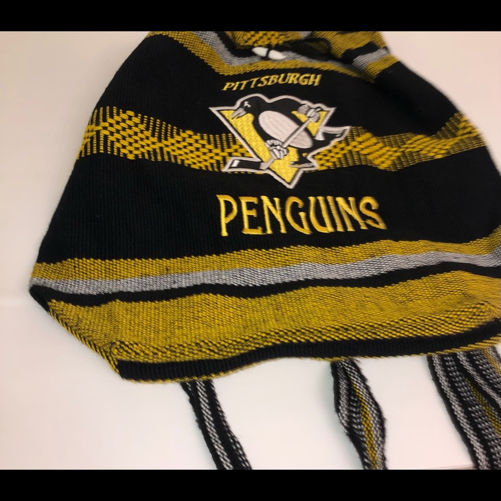 Pittsburg Penguins NHL Black and Yellow Backpack